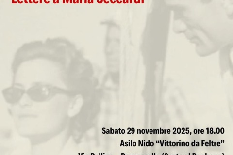 Pasolini con Maria Seccardi. Pier Paolo Pasolini e Maria Seccardi - Grado settembre 1957 © Archivio Giuseppe Zigaina